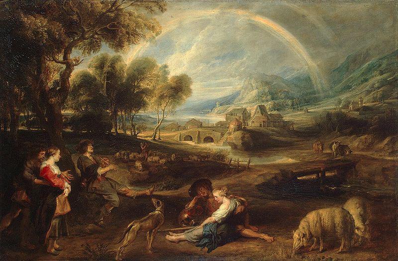 Peter Paul Rubens Landscape with Rainbow